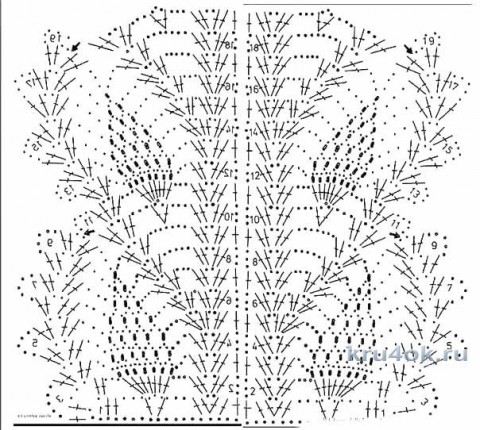 Вязаное крючком платье Зачарованная. Работа Анны Бутиковой вязание и схемы вязания