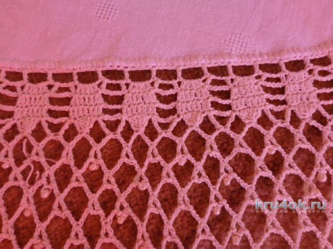 Комбинированная скатерть. Работа Надежды Лавровой вязание и схемы вязания
