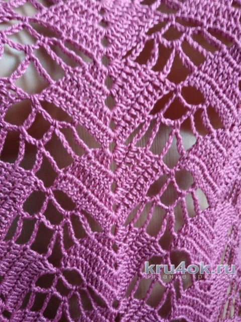 Женское платье крючком. Работа Лидии Климович вязание и схемы вязания