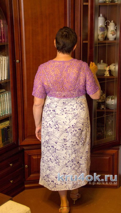 Комбинированное платье. Работа Светланы Кульбашной вязание и схемы вязания