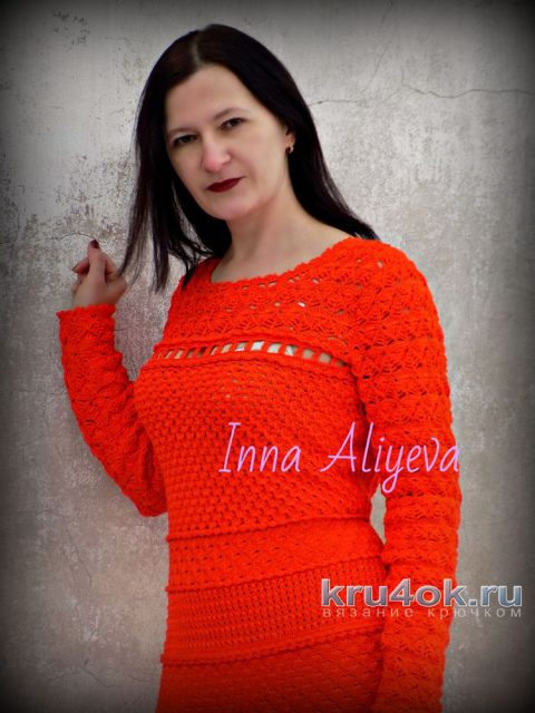 Платье крючком TENERIFE от Vanessa Montoro. Работа Inna Aliyeva вязание и схемы вязания