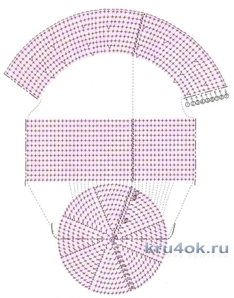 Летняя шляпка крючком. Работа Елены Шляковой вязание и схемы вязания