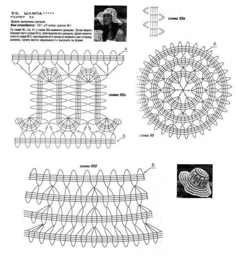 Схема вязания брюггского кружева