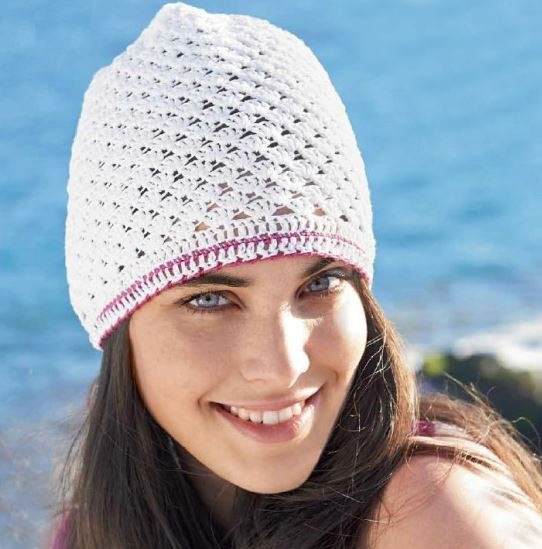 вязание крючком летней шапочки для женщин