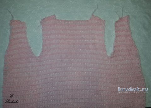 Кардиган Розовый шарм в технике Брумстик вязание и схемы вязания