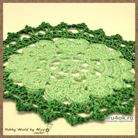 Салфетка Crown of hearts by Anabeliaю Работа Alise Crochet вязание и схемы вязания