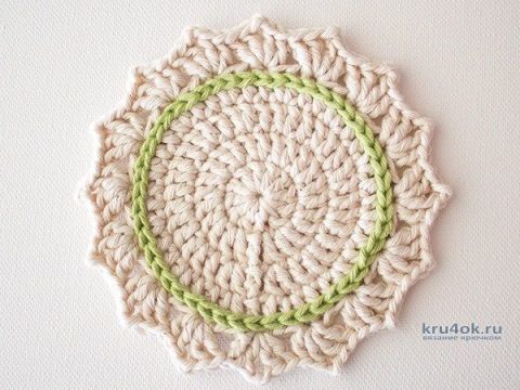 Набор подставок под горячее Ombre. Работа Alise Crochet вязание и схемы вязания