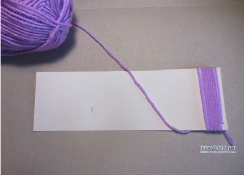 Как сделать перья из пряжи. Работа Myrka_FM вязание и схемы вязания