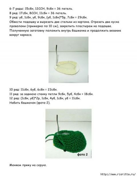Описание и схемы вязания ежика