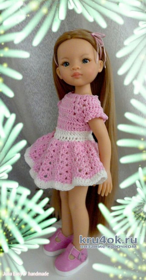 Платье SISSY для куклы Paola Reina. Работа Julia Easy вязание и схемы вязания