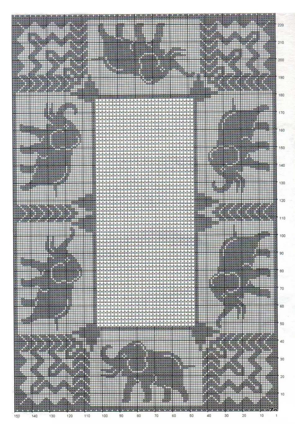 Подборка схем вязания квадратных и прямоугольных салфеток крючком