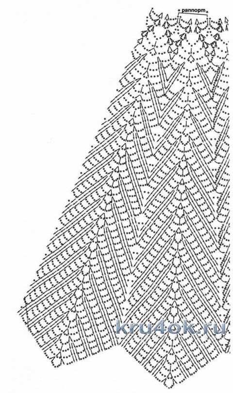 Схема вязания юбки