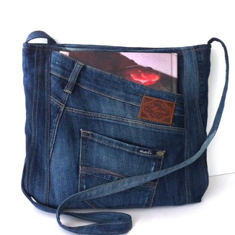 Идеи для создания сумок из старых джинс