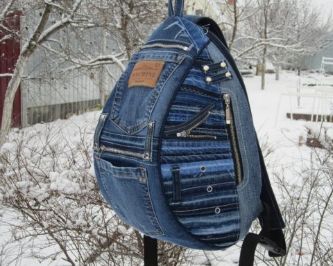 Фото и идеи сумок из старых джинс