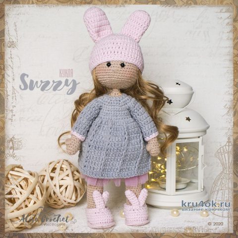 Кукла Suzzy связанная крючком. Работа Alise Crochet