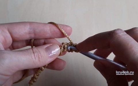 Красивый наборный край изделия крючком КОСИЧКОЙ просто и быстро, видео-урок вязание и схемы вязания