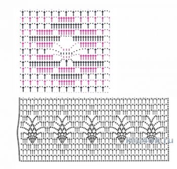 Филейные узоры крючком схемы
