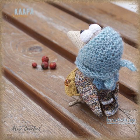 Ворона Клара, вязанная крючком игрушка. Работа Alise Crochet вязание и схемы вязания
