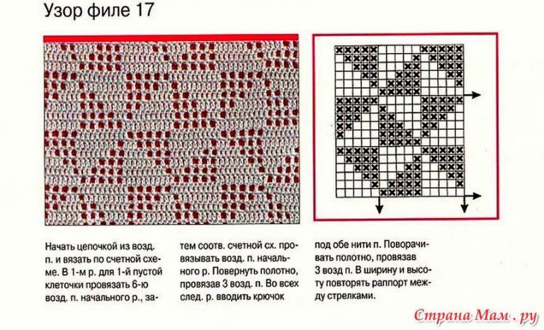 Узоры крючком со схемами для летних топов