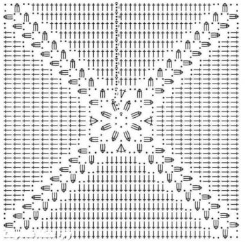 Мотив бабушкин квадрат схема крючком
