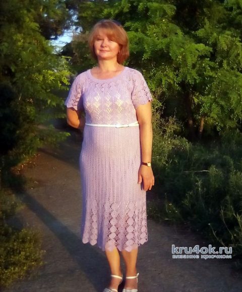 Платье Кайли Миноуг крючком. Работа Elena Minina(Soroka) вязание и схемы вязания