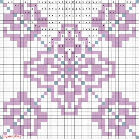 Мозаичное вязание крючком 21