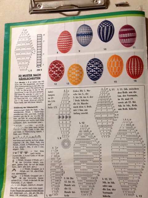 Схемы вязания ажурных пасхальный яиц