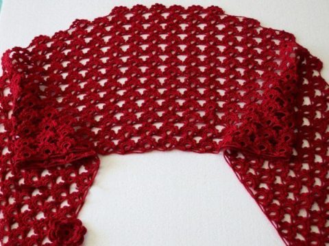 Схемы вязания ажурных шарфов крючком
