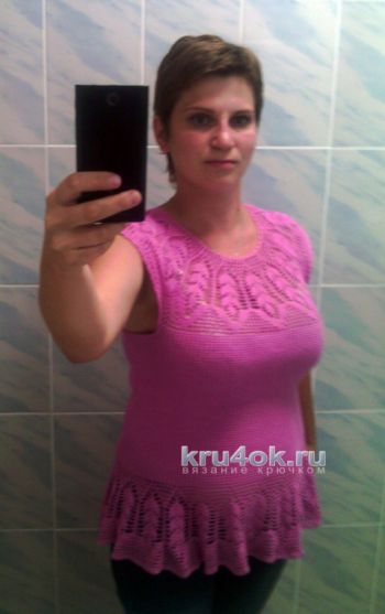 Ажурная кофточка. Работа Ирины
