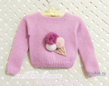 Вкусный свитерок для девочки от мастерицы Эльвиры Вязаловой