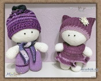 Милые вязаные пупсы Йо-Йо. Работа Alise Crochet